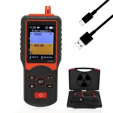JD3001 가이거 카운터 방사선 검출기 0.01μT ~ 999.99μT 다기능 휴대용 핵 전자 방사선용, 1개
