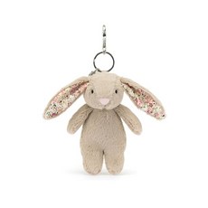 Jellycat (젤리캣) 키링 열쇠고리 블라썸 베이지 버니 토끼 백참 17cm, 젤리캣 키링 열쇠고리 블라썸 베이지 버니 토끼 - 젤리캣키링