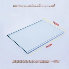 냉장고 강화유리 칸막이 선반 주문제작, 1개, 공작색 465mmx350mm 양쪽