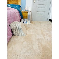 퍼즐 매트 거실 방지 가정용 두꺼운 충격 실내 카페트 소음 패치 바닥, 30x30x0.6CM 두께, 10개