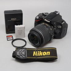 니콘 D5100 16.2MP DSLR 카메라 블랙 키트용 AFSDX VR 1855mm 25K 클릭 - 니콘d5100