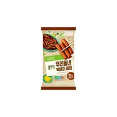 풀무원 우리동네 짜장 떡볶이 (330g) [우리집 간식] [간편조리 영양만점], 4개