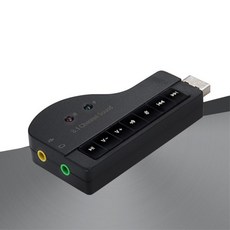 컴퓨터 노트북 usb 사운드카드 단자 내장 사운드카드외장형 USB사운드, 상세페이지참조, 1개
