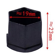 자동차 휠 러그 너트 커버 볼트 캡 녹 방지 먼지 블랙 육각 어 허브 나사 외부 보호 17mm 19mm 21mm 20개, Black, 02 19mm_01 Black