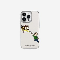 [정품] 빵빵이 x 스미스 레더 아이폰 케이스 베이지 Bbangbbang Smith Leather iPhone Case Beige