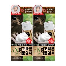 미쟝센 쉽고빠른 거품 염색약 5N(갈색) 무배 염모제, 없음, 3개