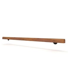벽 계단 빌라 난간 노인 미끄럼 방지 나무 손잡이, 120cm 2개의 고정점, 120CM 2개의 고정점