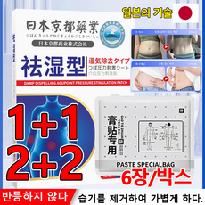 1+1뜸 습기 패치 혈자리 압력 허리 청습 패치 교토 혈자리 패치 6pcs/박스 식욕억제 패치 습기 제거 패치, (5+5)6pcs*10박스, 6장/박스, 2개 - 조세호패치