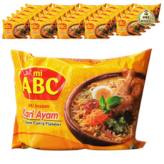 라이브잇 ABC Halal Rasa Kari Ayam Noodles (Chicken Curry Flavour) 카리 아얌 (봉지라면), 40개