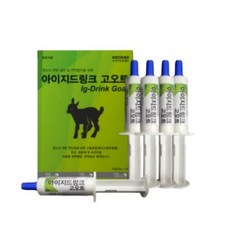 [무료배송][애드바이오텍] 아이지드링크고오트 염소 설사 완화 면역증강 실린지, 5개, 20g