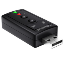 엠비에프 USB 사운드카드 MBF-USB71C, 80개, BLACK 블랙 (MBF-USB71C)