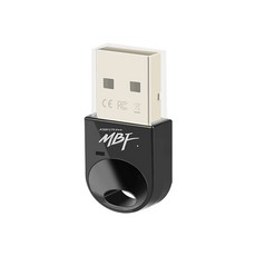 엠비에프 USB 블루투스5.3 동글(블랙)/MBF-BT53BK/자동 페어링/ATS2851 칩셋/스마트 레디 지원, 1개