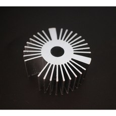 라운드 산화 해바라기 알루미늄 방열판 53 22mm W 3W 5W LED 램프