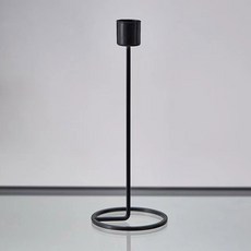 다이닝 스타일 싱글 거치대 다리미 금속 북유럽 촛대 장식 헤드 로맨틱 웨딩 아트 테이블, 블랙계열, 1개