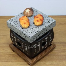 규카츠 화로 석판 규카츠화로 1인용 일본식 불판 돌판 구이판 구이 고기, 1개