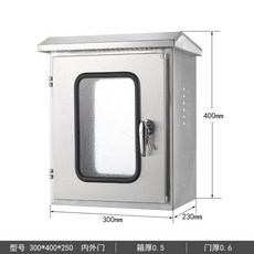 야외 스텐 방수 분전함 배전함 스틸 콘트롤박스 차단기함 400x500, [복층도어] 300x400x250