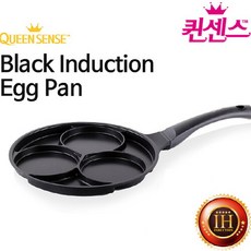 퀸센스 국산 인덕션 에그팬 후라이팬 3구 24cm, 1개