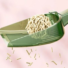 키키공작소 고양이 크기조절 모래삽 걸이형, 그린, 1개