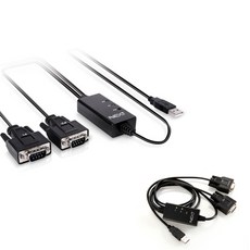 NEXTU RS232 2P USB to 2 시리얼 케이블 양방향 단반향 완벽지원 1.8M