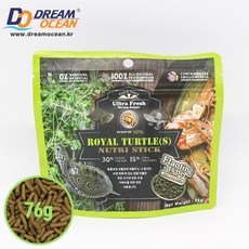 울트라프레쉬 로얄터틀S (25년10월) 천연재료 거북이사료 밥, 1개, 76g