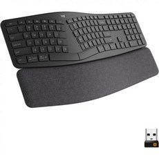 로지텍 ERGO K860 무선 인체공학적 키보드 분할 손목 받침대 블루투스 USB, Keyboard Only