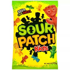 [미국직배송]사워패치 키즈 사워 소프트 & 츄이 캔디 SOUR PATCH KIDS Soft & Chewy Candy, 226g, 1개