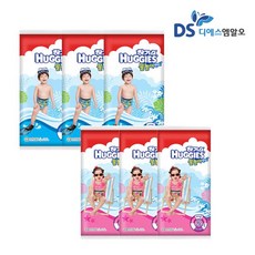 하기스 물놀이팬티 5단계 4단계 남아 여아 2개입 3팩, 5단계 남아 2개입 3팩