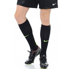 Nike Men`s Max Fit Over-the-Calf 축구 양말 (X-Small Black (SX4855-070) / Volt / Hea