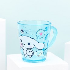 산리오양치컵 투명 도트 양치컵 2024 릴팡 귀여운 컵, 시나모롤, 1개