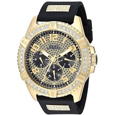 게스 크리스탈 시계 48mm 블랙 U1132G1