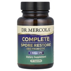 Dr. Mercola 컴플리트 스포어 리스토어 40억CFU 캡슐 30정, 1개