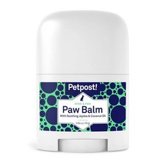 Petpost | 강아지용 발밤 - 영양 크림은 보습 성분으로 가려운 건조한 강아지 발을 진정시킵니다 - 유기농 코코넛 오일 호호바 오일 및 시어 버터 18.1g(0.6온스), 1개
