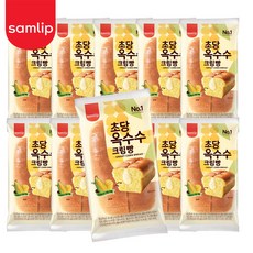 [도도나몰] 삼립 초당 옥수수 크림빵 100g, 10개