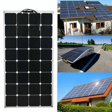 태양 전지 패널 고효율 카라반 캠핑 충전 100W 집열판, 유백색 썬파워 ETFE100W, 1개