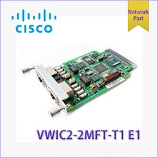 중고 Cisco VWIC2-2MFT-T1 E1 2포트 멀티플렉스 네트워크 인터페이스 모듈 라우터 트렁크 카드