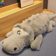 큐티 인플루언서 빅 악어 쿠션 침대 머리 쿠션 쿠션 여장대 잠자는 다리 끼우기 등받이 다다미 베개, 여신사랑2.3m 탈부착 가능 (장미꽃 컬렉션, 그레이