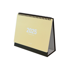 모닝글로리 비움 스탠딩 캘린더 2025 중, 노랑, 1개