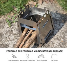 800도씨화로대 화목난로 볼케이노화로대 Camping Stove Stainless Steel Backpacking Portable Wood Burnin