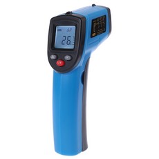 디지털 적외선 온도계 총 비접촉 레이저 온도 총 -50°C ~ 380°C/ -58°F ~ 716°F 인체용 아님, 파란, 파란