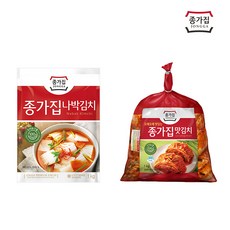 종가집 담백한나박김치1kg+맛김치1kg, 단품