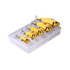 행운을파는낚시 메탈바이브 5종세트, 골드, 1개