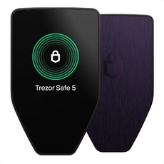 Trezor 트레저 세이프 5 암호화 하드웨어 지갑 비트코인 디지털 자산 보호 (블랙 그래파이트) 120557, Violet Ore