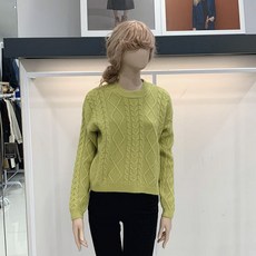 르샵 르샵 세미 크롭 멀티 케이블 니트 티셔츠 LKAKP805A