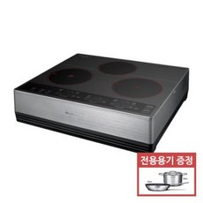 쿠첸 (150mm스탠딩) 3구 하이브리드 전기레인지 CIR-S3211DSBS [인덕션2구 ＋ 하이라이트1구], 단일상품