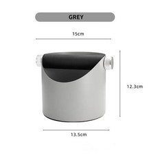 커피 원두 노트 박스 휴지통 찌꺼기 쓰레기통에스프레소 그라운드 버킷 커피 노크 박스 이동식 바 미끄럼, 02 Grey, 1개