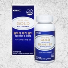 GNC 남녀 종합비타민 울트라메가골드 90정, 1개