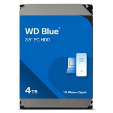 웨스턴 디지털 WD40EZAZ (WD 블루 (4TB 3.5인치 SATA 6G 5400rpm 64MB SMR)), 최신 세대, 2TB - g5400