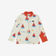 뉴발란스 키즈 Beach Lounge 5부 래쉬가드 세트(집업) NK9RE2111U