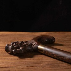 안정적인 단단한 원목 마호가니 고급 4발 네발 지팡이, 1개