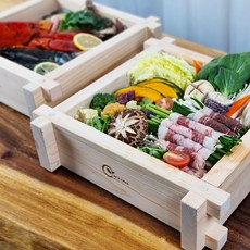 편백나무찜기요리